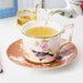 British Flower Bird Bone China Dinnerset with Coffee Cup,Dinner Plate-5