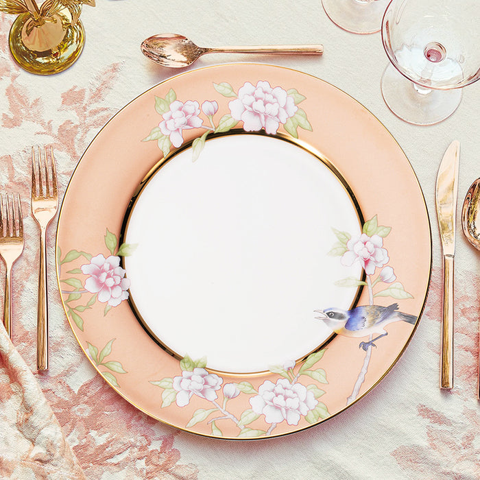 British Flower Bird Bone China Dinnerset with Coffee Cup,Dinner Plate-7