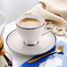 Silver Rim Bone China Dinnerset with Coffee Cup,Dinner Plate-5