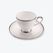 Silver Rim Bone China Dinnerset with Coffee Cup,Dinner Plate-3