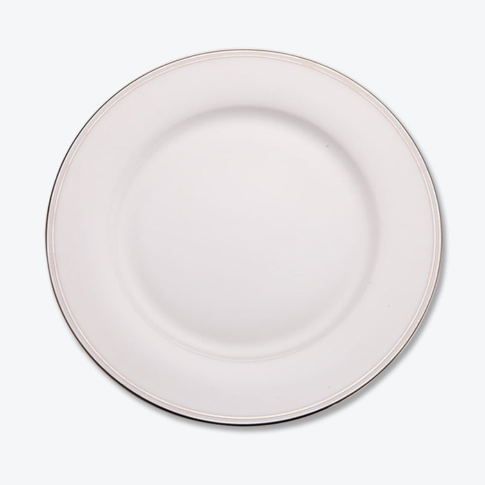 Silver Rim Bone China Dinnerset with Coffee Cup,Dinner Plate-6