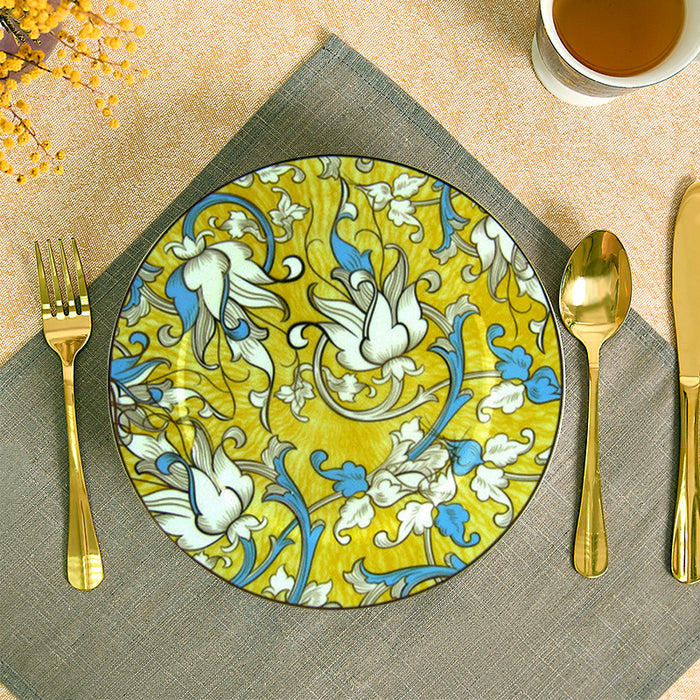 Gold Bone China Dinnerset with Coffee Cup,Dinner Plate-6