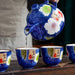 Japanese Seto Yaki Flower Tea Set-3
