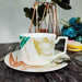 Bone China Hand-painted Leaf Coffee Cup and Saucer Set of 6-3