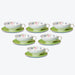 Macaron Colors Bone China Coffee Cup and Saucer Set of 6-3
