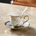 Golden Pattern Turkish Style Coffee Cup and Saucer Set-6