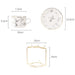White Golden Rim Ceramic Coffee Cup and Saucer Set-10