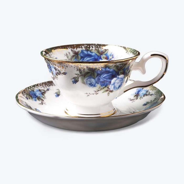 English Rose Bone China Coffee Cup and Saucer Set-4