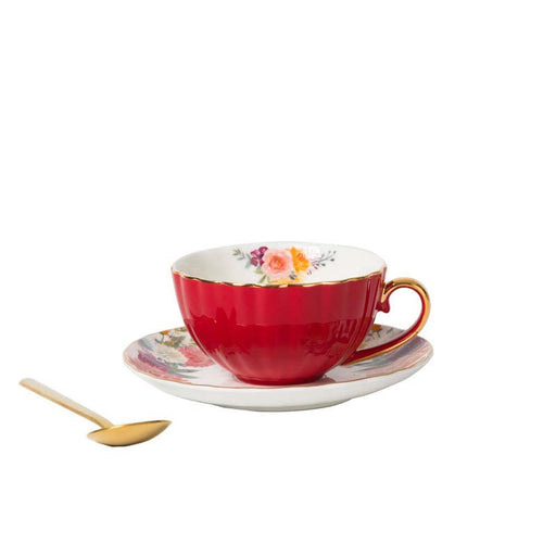 Petal Shape Coffee Cup and Saucer Set-2