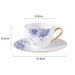 Blue Iris Bone China Coffee Cup and Saucer Set-4