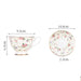 Golden Rim Pastoral Flowers Cup and Saucer Set-3