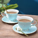 Rotating Stripe Bone China Coffee Cup and Saucer Set-3