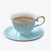 Rotating Stripe Bone China Coffee Cup and Saucer Set-1