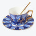 Vintage Golden Rim Hand-painted Coffee Cup and Saucer Set-1