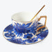 Vintage Golden Rim Hand-painted Coffee Cup and Saucer Set-2