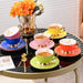 Petal Shape Bone China Coffee Cup and Saucer Set of 2-10