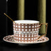 Geometric Figure Designed Fine Bone China Cup and Saucer Set-6