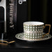 Geometric Figure Designed Fine Bone China Cup and Saucer Set-7