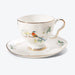Cuckoo Flower Golden Rim Bone China Coffee Cup Set-4