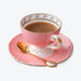 Macaron Fine Bone China Golden Rim Cup and Saucer Set-5