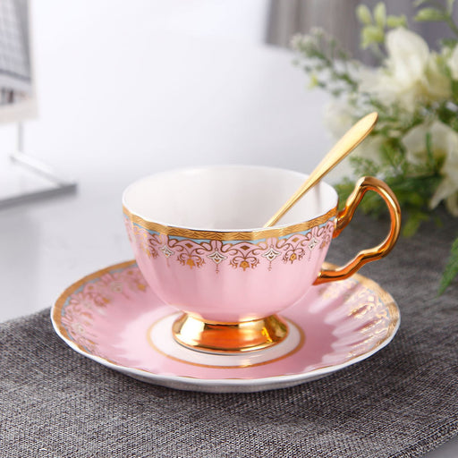 Royal Golden Rim Fine Bone China Coffee Cup Set-2