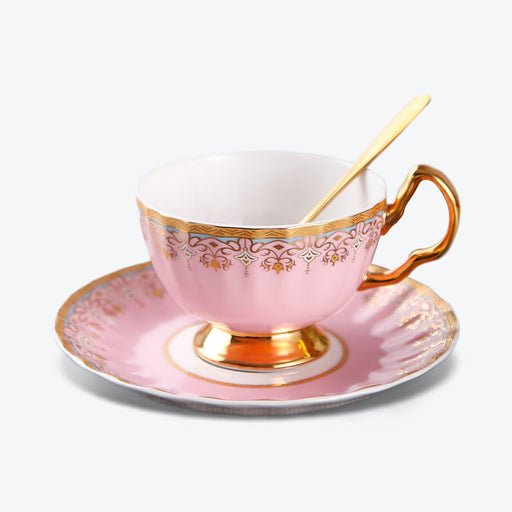 Royal Golden Rim Fine Bone China Coffee Cup Set-1