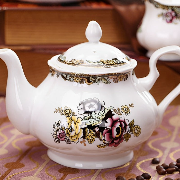 Flower Fine Bone China Tea Set-15