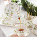 Strawberries and Leaves Bone China Tea Set-2