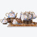 Gold Rim English Flower Tea Set-9
