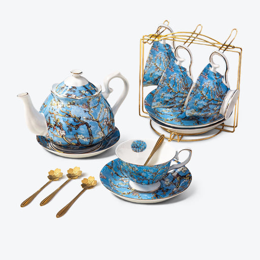 Van Gogh Starry Sky Apricot Blossom Tea Set-1