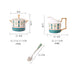English Geometric Ceramic Tea Set-4