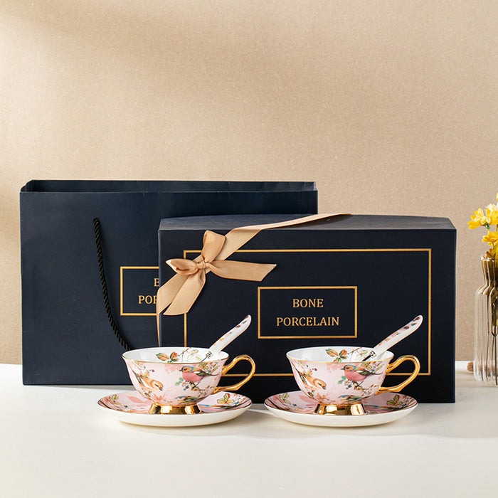 Idyllic Bird Bone China Tea Set-3