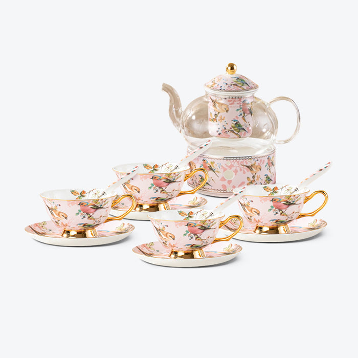 Idyllic Bird Bone China Tea Set-5