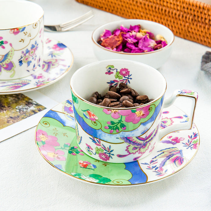 Butterfly Flower Bone China Tea Set-3