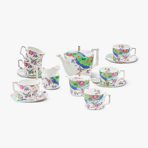 Butterfly Flower Bone China Tea Set-1
