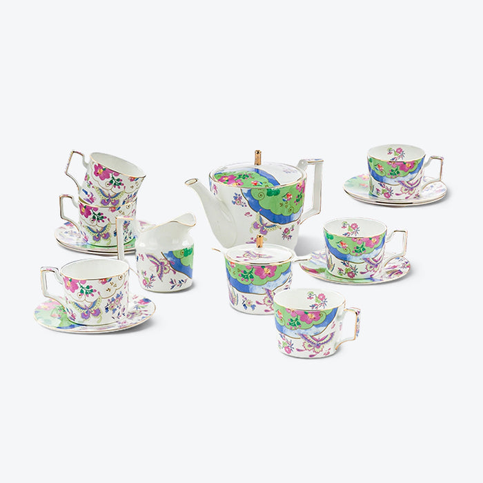 Butterfly Flower Bone China Tea Set-1