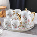 English Flower Bird Plant Ceramic Tea Set-4