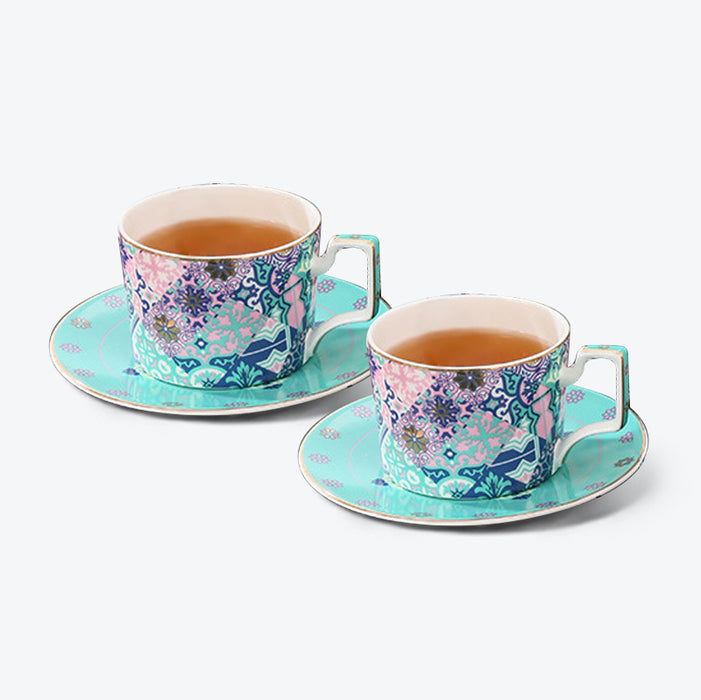Exotic Flower Bone China Tea Set-5