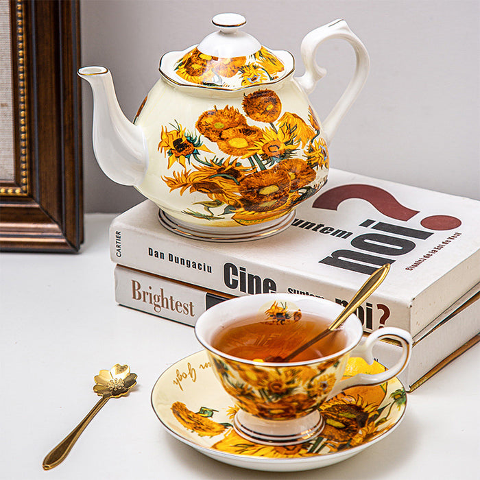 Sunflower Bone China Tea Set-3
