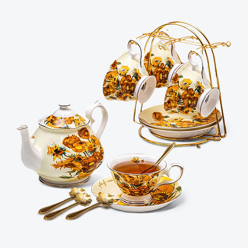 Sunflower Bone China Tea Set-1