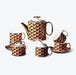 Gold Trim Geometric Afternoon Tea Set-3