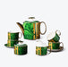 Gold Trim Geometric Afternoon Tea Set-9