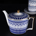 Gold Trim Blue Lined Afternoon Tea Set-3