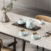 Gold Trim Marbling Ceramic Tea Set-2