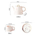Gold Trim Marbling Ceramic Tea Set-8