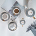 Bone China Houndstooth Gold Trim Ceramic Tea Set-3