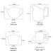 Bone China Houndstooth Gold Trim Ceramic Tea Set-4