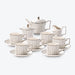 Bone China Silver Stripes Tea Set-4