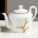 Bone China Branch and Bird Gold Trim Tea Set-4