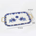 Blue Phoenix and Flower Gold Trim Ceramic Tea Set-7